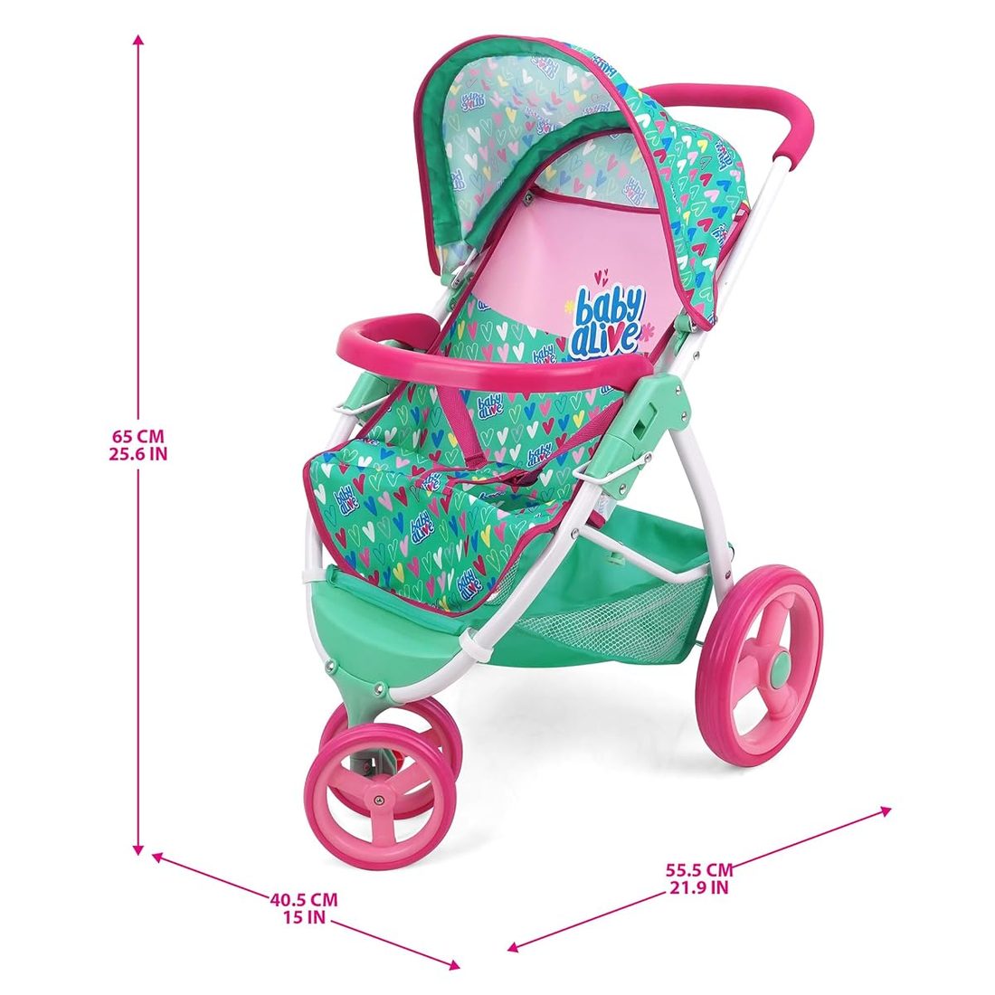 Doll Jogging Stroller, Pram, view 4