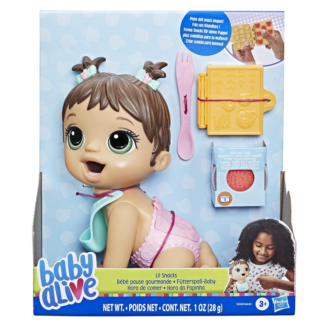 Lil Snacks Doll, Brown Hair, view 2