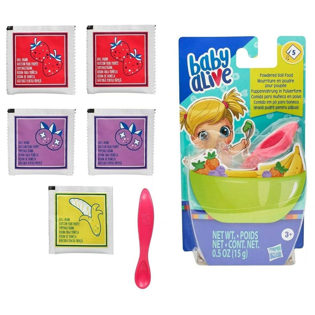 Powdered Food Pack Baby Alive doll set