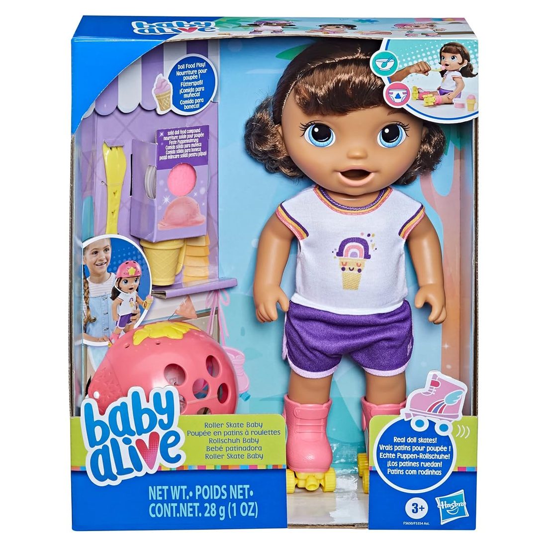 Roller Skate Baby, Brown Hair, view 4