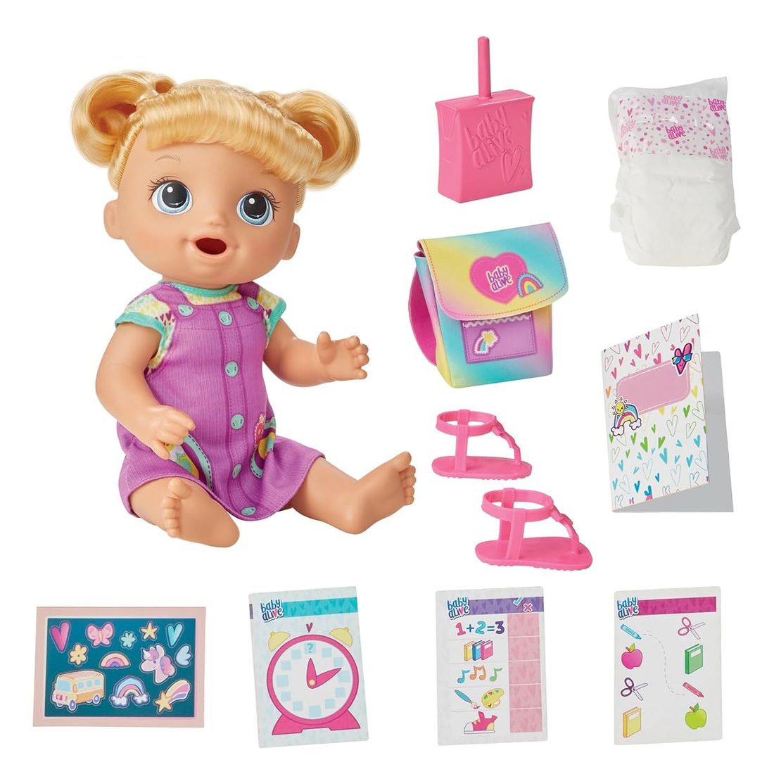 Time for School, Blonde Hair Baby Alive doll set